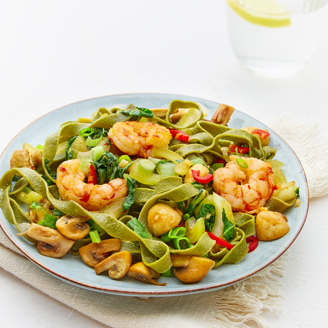 Spinach tagliatelle