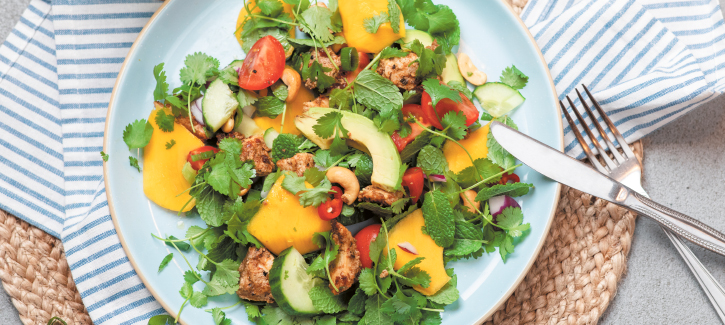 Indischer Hähnchensalat