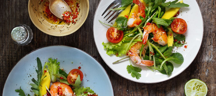 Garnelen-Mango-Salat