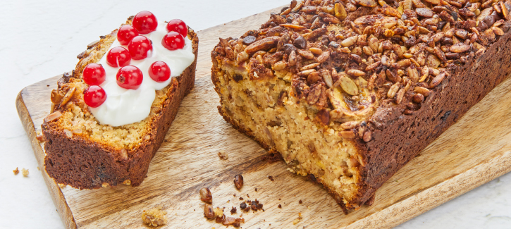 Bananenbrot mit Granola