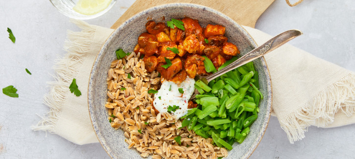Hähnchen Tandoori mit Schnittbohnen