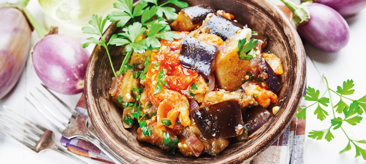 Provenzalische Ratatouille mit Schinken