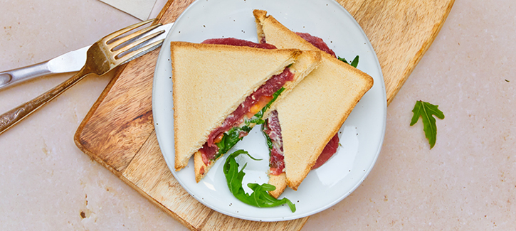 Sandwiches mit Carpaccio