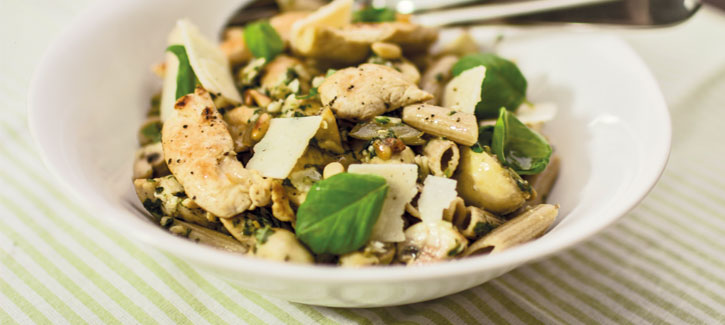 Penne Hähnchen Pesto