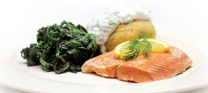Ofenkartoffel mit Lachs