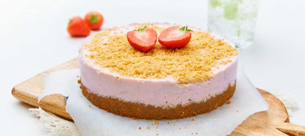 Vanille-Erdbeer-Cheesecake
