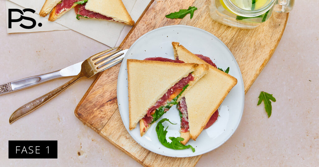 Sandwiches mit Carpaccio