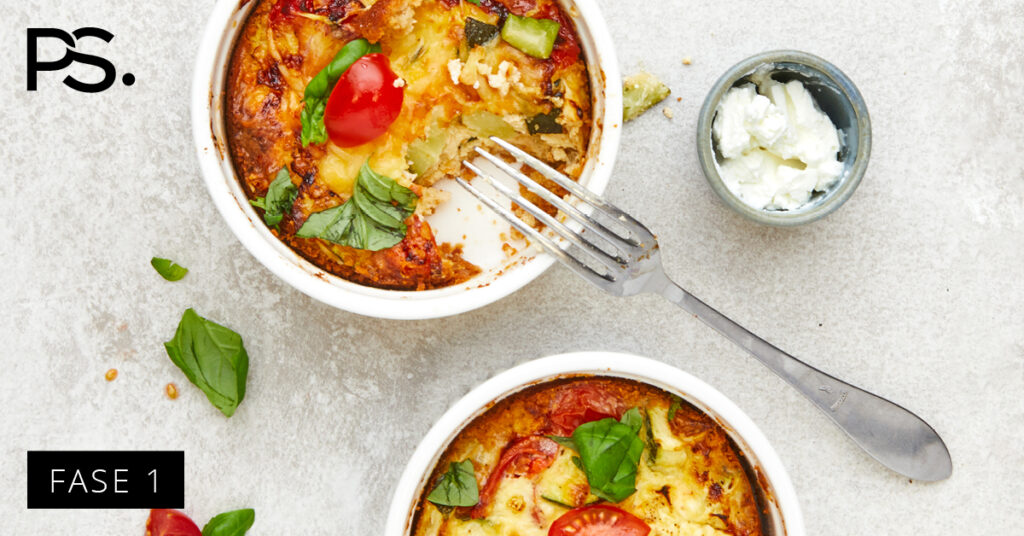 Mini-Quiche mit Ziegenkäse, Tomaten und Zucchini