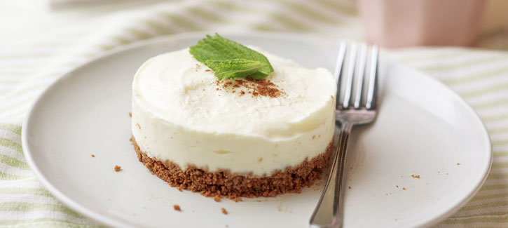 Gefrorener Vanille-Cheesecake