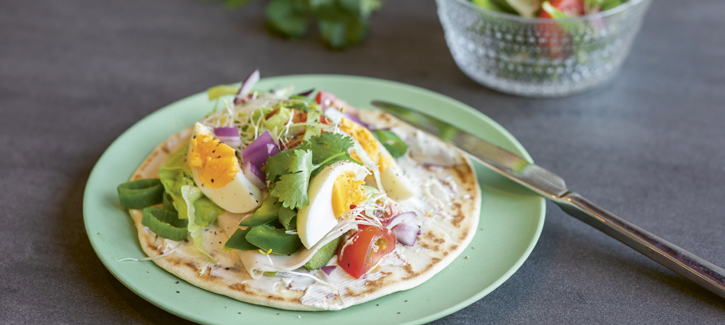 Wrap mit Hähnchenfilet und Avocado